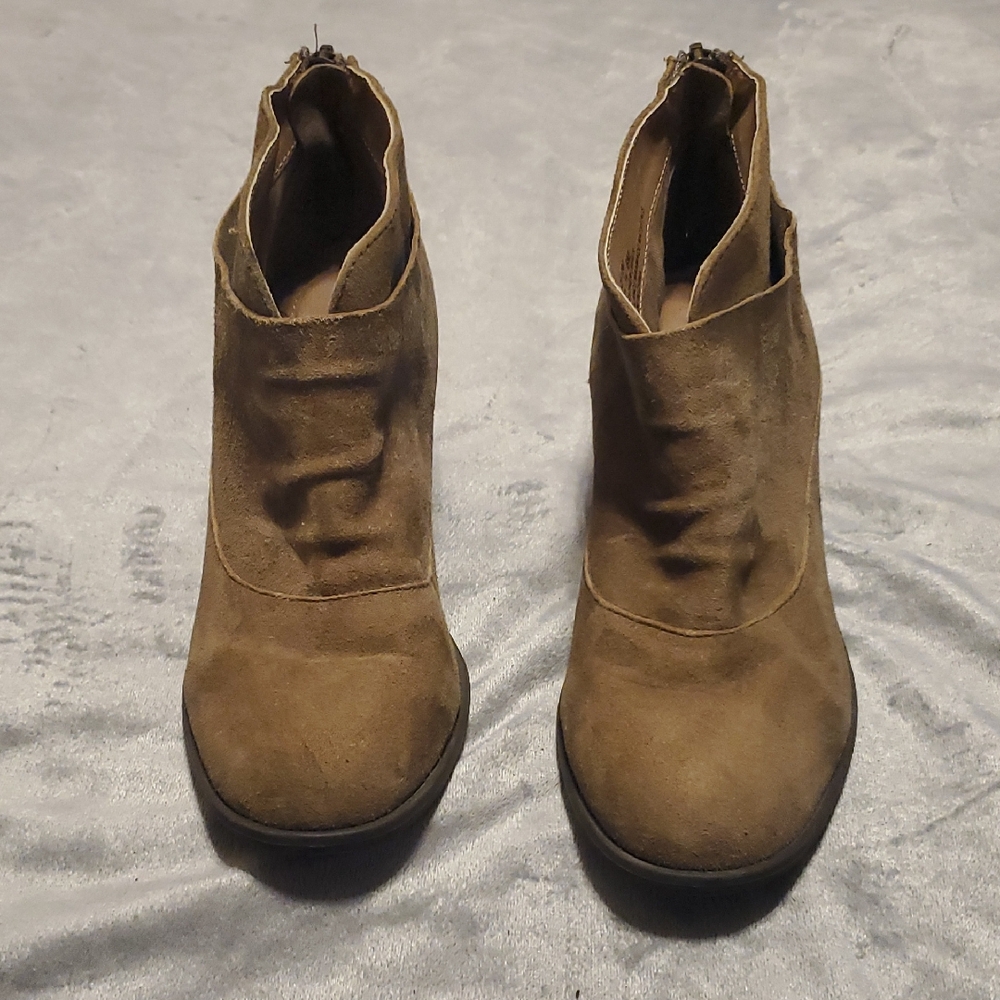 Adam Tucker Taupe Color Ankle Booties